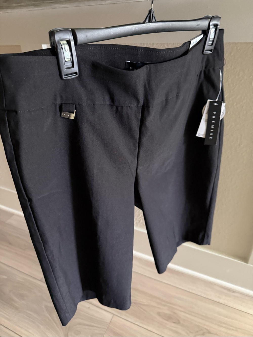 Premise Black Bermuda True Stretch Waistband Shorts